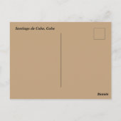 Santiago de Cuba in Cuba ポストカード (裏面)