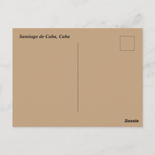 Santiago de Cuba in Cuba ポストカード (裏面)