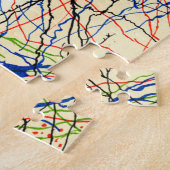 Santiago Ramón Y Cajal Nerve Cells ジグソーパズル (側面)