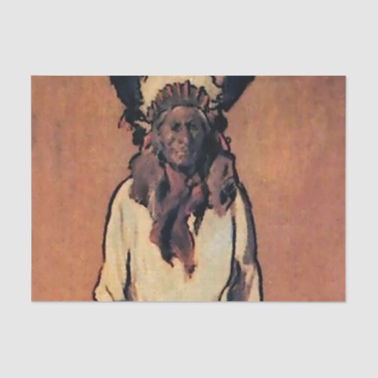 “Santiago” Western Art by Gerald Cassidy 薄葉紙 (正面)