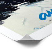 Säntis Switzerland Vintage Ski Poster - Framed ポスター (角)