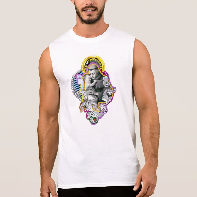 Santo Antônio (Anthony of Padua) 袖なしシャツ (正面)