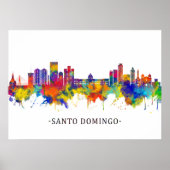 Santo Domingo Dominican Republic Skyline ポスター (正面)