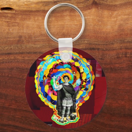 Santo Expedito (Saint Expeditus) キーホルダー (正面)