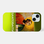 SANTOBAMA イエロー iPhone 15ケース (裏面横)