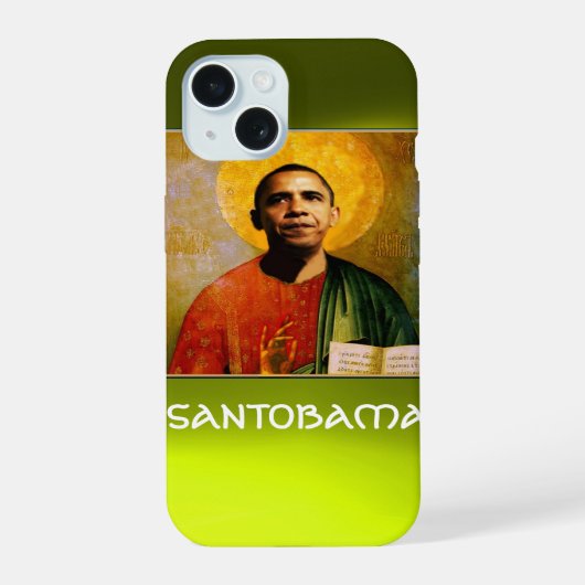 SANTOBAMA イエロー iPhone 15ケース (裏面)
