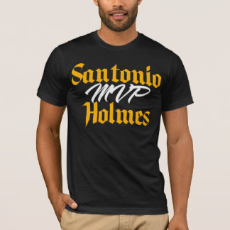 Santonio Holmes限られた最高殊勲選手のワイシャツ Tシャツ