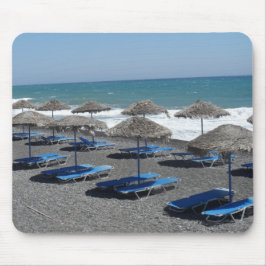 Santoriniのビーチ、ギリシャ マウスパッド