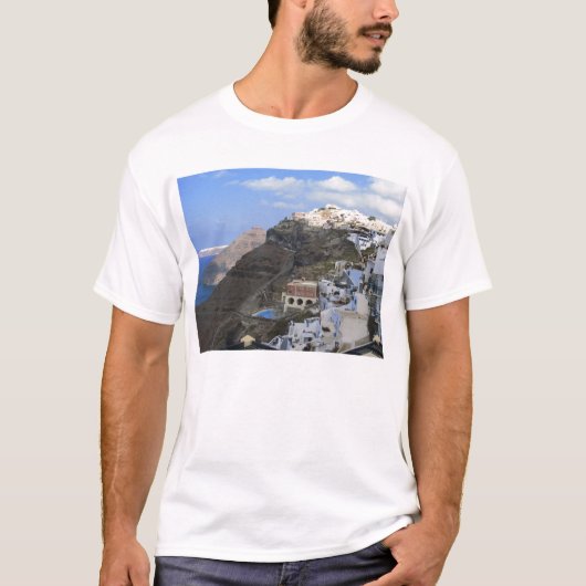 Santoriniの山腹 Tシャツ (正面)