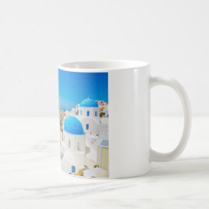 Santoriniの島-カルデラ、ギリシャ コーヒーマグカップ