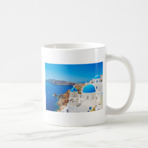 Santoriniの島-カルデラ、ギリシャ コーヒーマグカップ