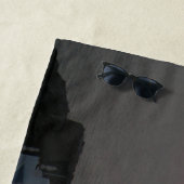 Santoriniの日没のビーチタオル ビーチタオル (インサイチュ)