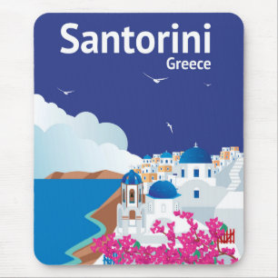Santoriniギリシャ マウスパッド