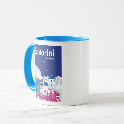 Santoriniギリシャ マグカップ (正面左)