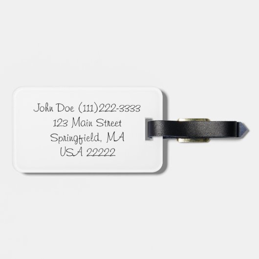 Santoriniギリシャ ラゲッジタグ (裏面横)