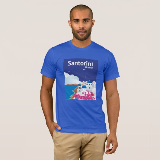 Santoriniギリシャ Tシャツ (正面フル)