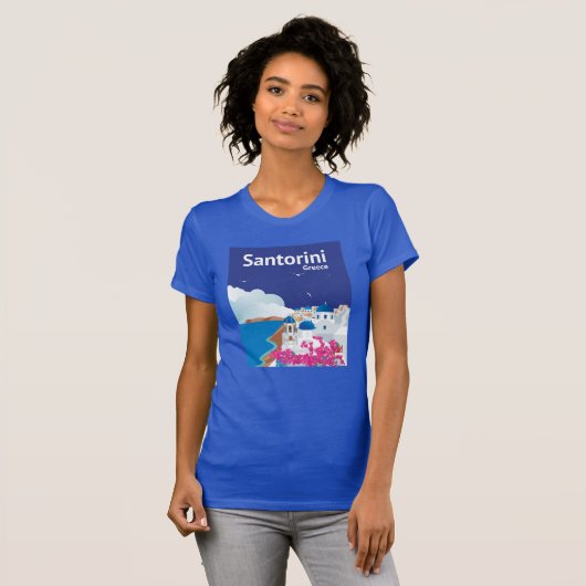 Santoriniギリシャ Tシャツ (正面フル)