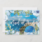 Santoriniフローラメイド・オブ・オーナー(花嫁付き添い人)提案カード サンキューカード (正面)