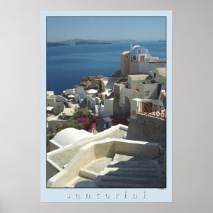 Santoriniポスタープリント(フィルムの写真撮影) ポスター
