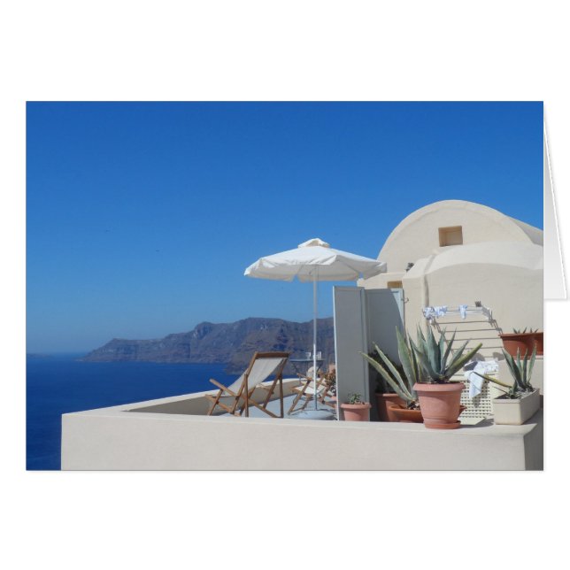 Santorini、ギリシャ (正面横)
