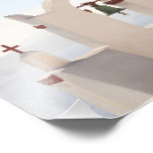 Santorini，ギリシャ，オイア村，写真 フォトプリント (角)