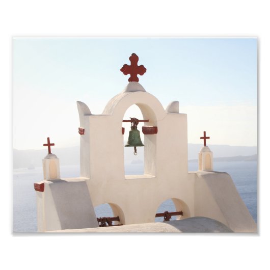 Santorini，ギリシャ，オイア村，写真 フォトプリント (正面)