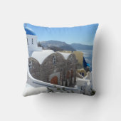 Santorini、ギリシャ クッション (裏面)