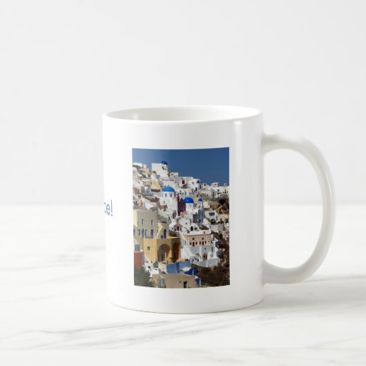 Santorini、ギリシャ コーヒーマグカップ (右)