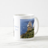 Santorini、ギリシャ コーヒーマグカップ (正面右)