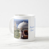 Santorini、ギリシャ コーヒーマグカップ (正面左)