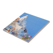 "Santorini、ギリシャ" タイル (側面)