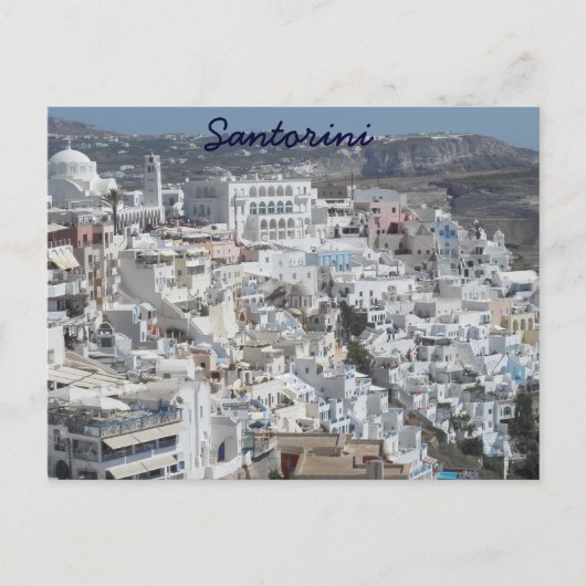 Santorini、ギリシャ ポストカード (正面)