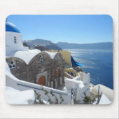 Santorini、ギリシャ マウスパッド (正面)