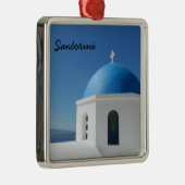 Santorini、ギリシャ メタルオーナメント (右)