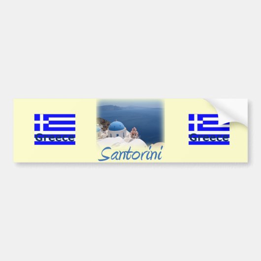 Santorini バンパーステッカー (正面)
