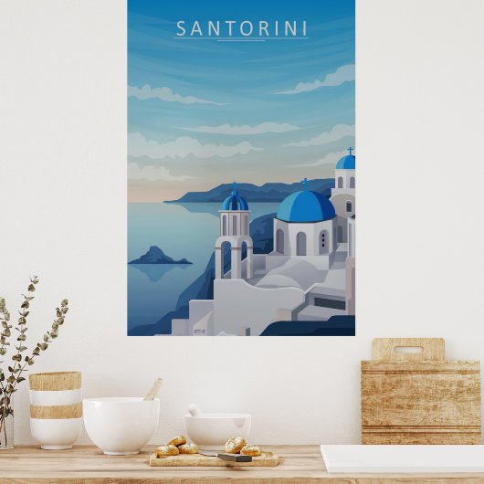 Santorini ポスター (キッチン)