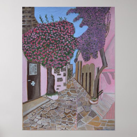 Santorini 2 Greece Poster ポスター (正面)