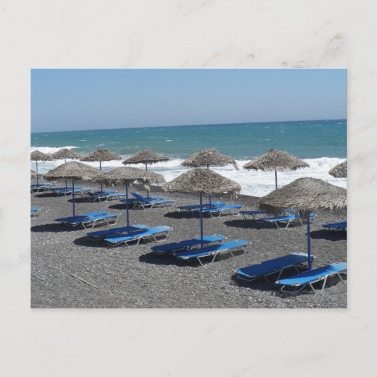 Santorini Beach, Greece ポストカード (正面)