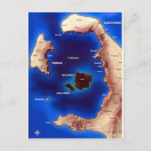 santorini-caldera-map.jpg ポストカード (正面)