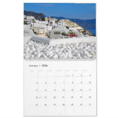 santorini Calendar カレンダー (1月 2026)