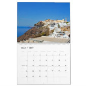 santorini Calendar カレンダー (3月 2027)
