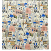 Santorini dreams シャワーカーテン (正面)