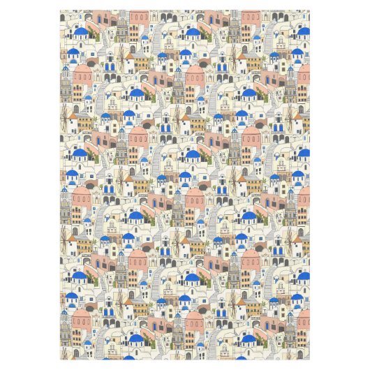 Santorini dreams テーブルクロス (正面)