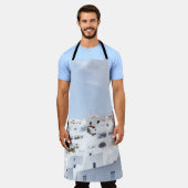 Santorini, greece エプロン (着用した状態)