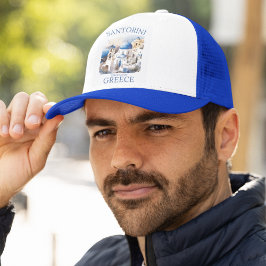 Santorini Greece Beautiful Island  キャップ