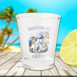 Santorini Greece Beautiful Paradise ショットグラス