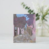 Santorini, Greece invitation card  招待状 (スタンド正面)