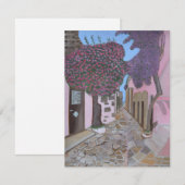 Santorini, Greece invitation card  招待状 (正面/裏面)