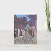 Santorini, Greece invitation folded card  招待状 (正面)