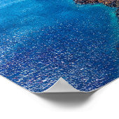 Santorini Greece Lemons Wedding Welcome Sign ポスター (角)